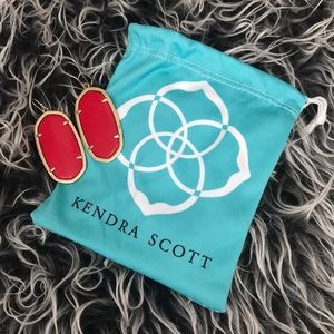 Red Kendra Scott Danielle Earrings